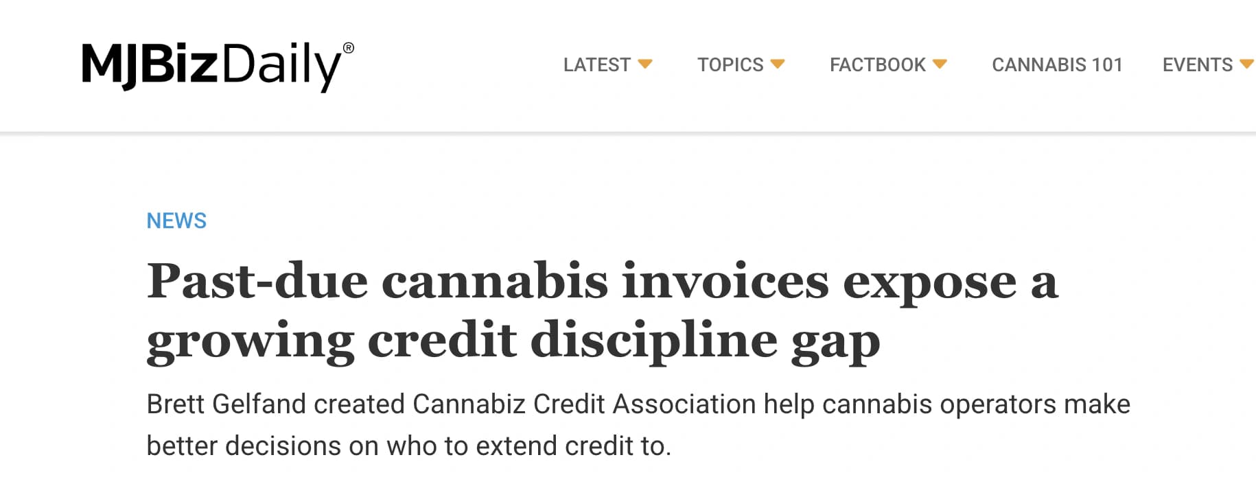 Past-due Cannabis Invoices Reveal a Growing Credit Discipline Gap